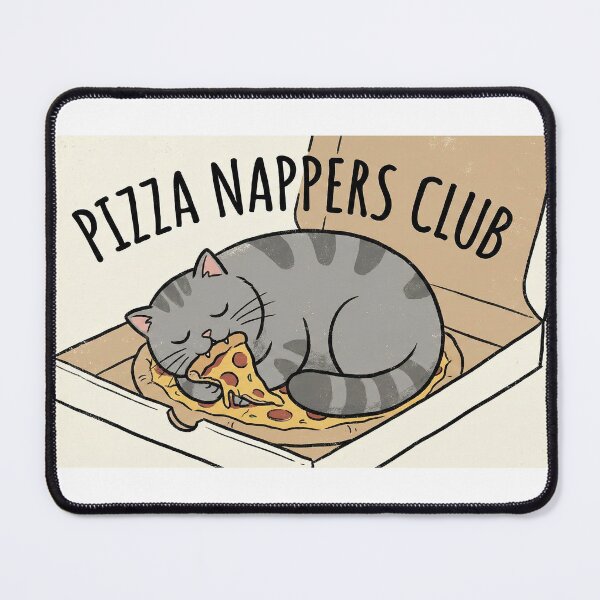 Item preview, Pizza and a Cat in a box designed and sold by Gr8KngRat.