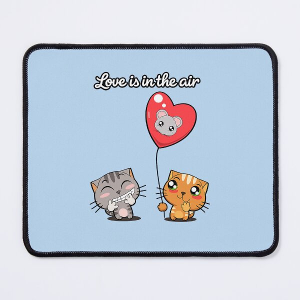 Item preview, Cute kitten. Funny art .Love is in the air. designed and sold by Natart1004.