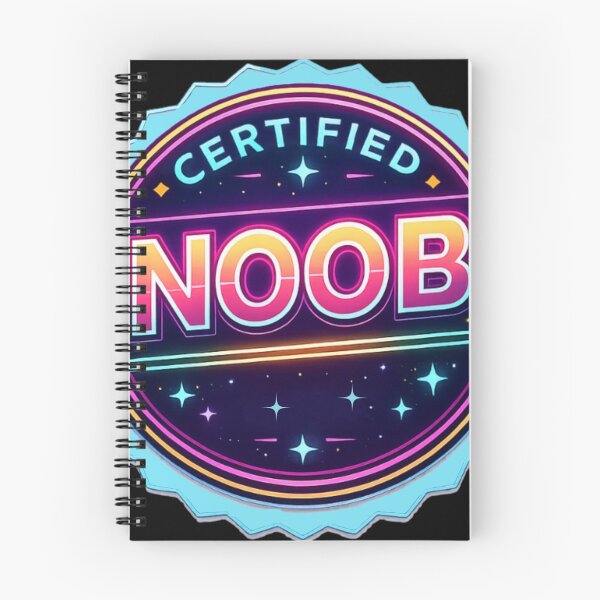 Item preview, Certified Noob – Neon Retro Badge designed and sold by Nol1ytv.