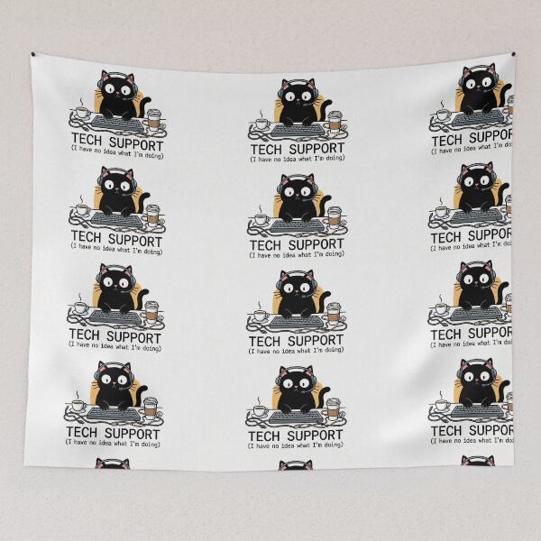Item preview, Cat Tech Support designed and sold by Gr8KngRat.