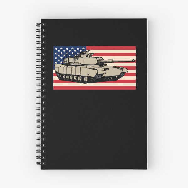 Item preview, Vintage M1 Abrams Tank Drawing American Flag designed and sold by MilitaryMart.