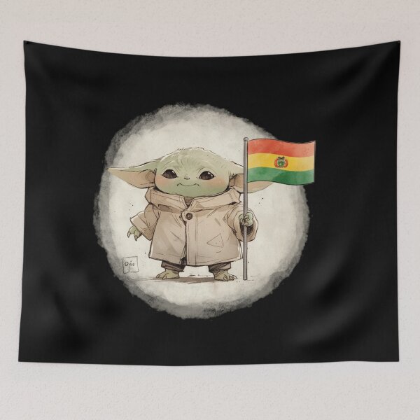 Item preview, BABY YODA IN BOLIVIA designed and sold by LIS AND MELIVERSO.