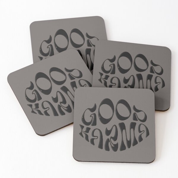 Item preview, Good Karma Obsidian Liquid Typography Design designed and sold by NEØS.