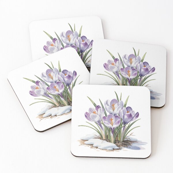 Item preview, Crocuses Emerge from Melting Snow designed and sold by jkrphoto.