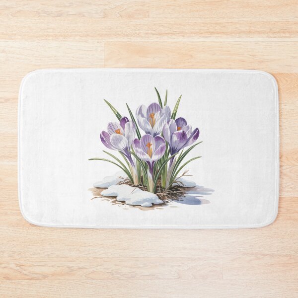 Item preview, Crocuses Emerge from Melting Snow designed and sold by jkrphoto.