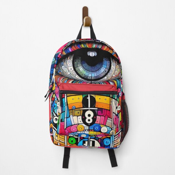 Item preview, Vibrant Chronos Eye: Abstract Geometric Mosaic designed and sold by daweave77.