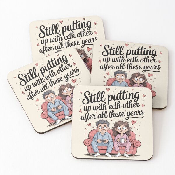 Item preview, Still Putting Up With Each Other After All These Years – Funny Cozy Anniversary Couple designed and sold by Midnight Veil Designs.