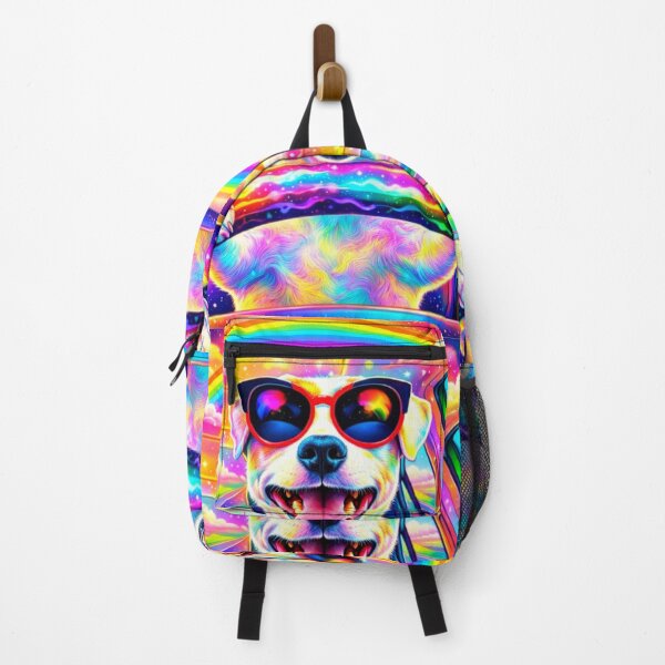 Item preview, Psychedelic Rainbow Dog Driving designed and sold by RetroRespect.