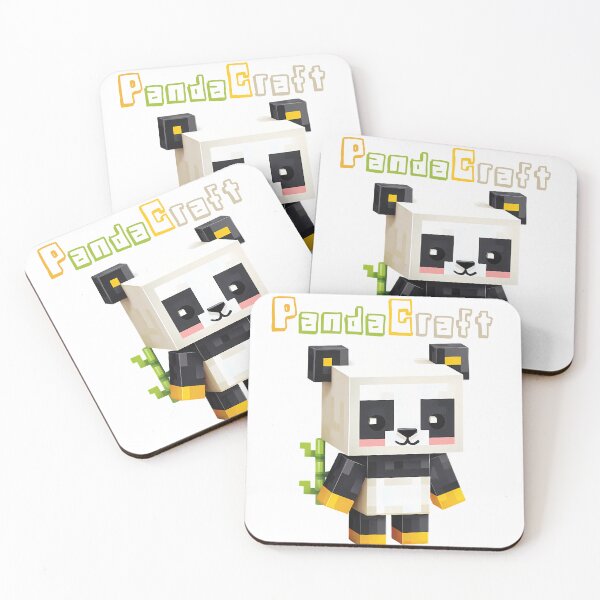 Item preview, PandaCraft Minecraft Panda - Cute Blocky Lego Style Art Print designed and sold by DesignArtist.ia.