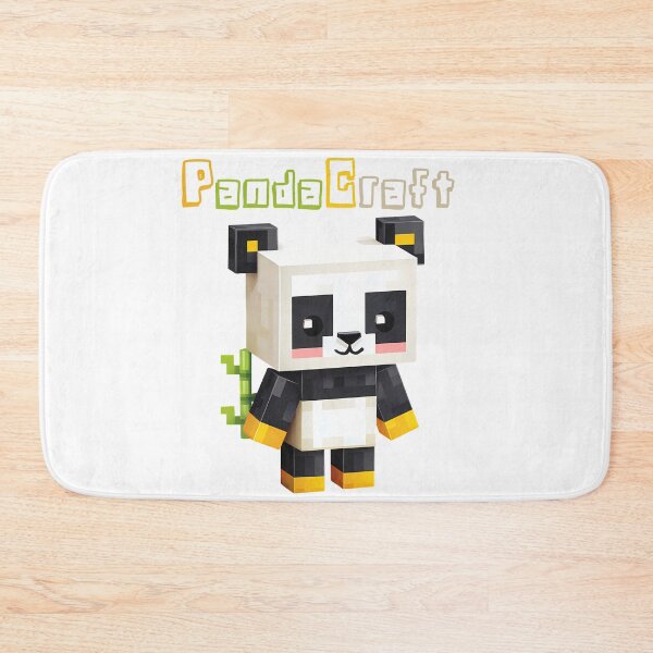 Item preview, PandaCraft Minecraft Panda - Cute Blocky Lego Style Art Print designed and sold by DesignArtist.ia.