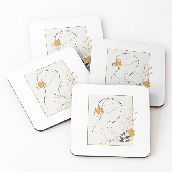Item preview, Mother and Child Minimalist Line Art for Mother's Day designed and sold by BigStar-Cart.