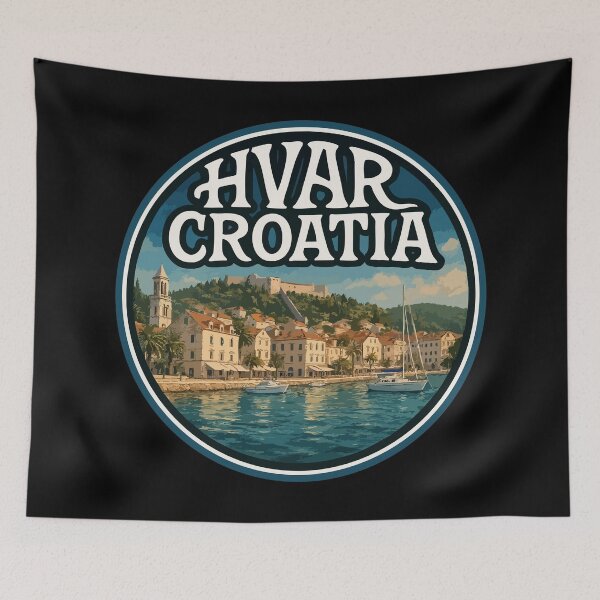 Item preview, Hvar Croatia Travel designed and sold by TomFrontierArt.