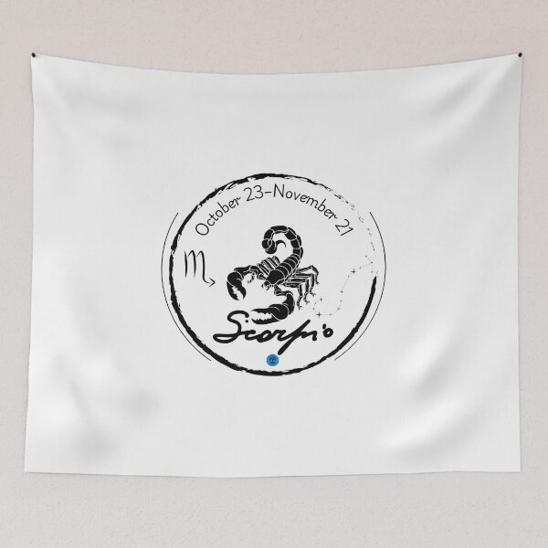 Item preview, Scorpio Zodiac Constellation Art - October 23 to November 21 (Black on Transparent) designed and sold by Dryden Stewart Enterprises.