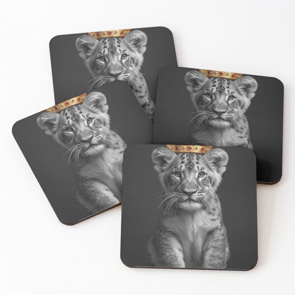Item preview, Regal Lion Cub Illustration – Whimsical Wildlife Print designed and sold by EnviousPrints.