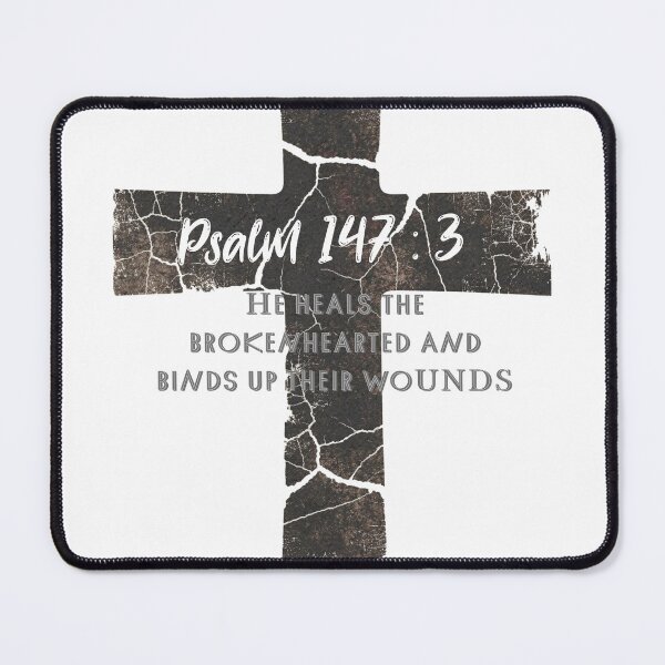 Item preview, Brokenhearted Scripture Psalm 147 : 3 designed and sold by The Bible Alive.