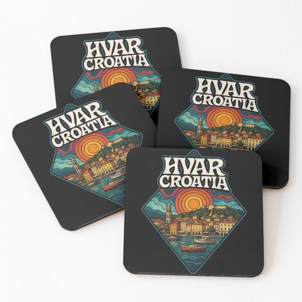Item preview, Hvar Croatia Trippy Art Travel designed and sold by TomFrontierArt.