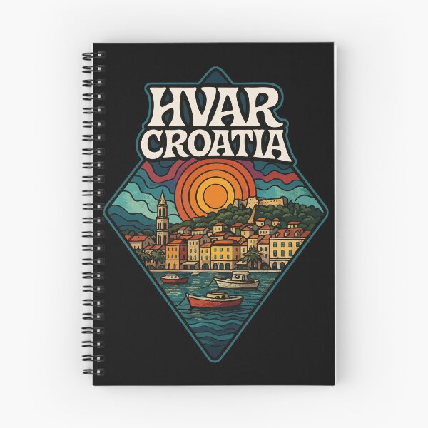 Item preview, Hvar Croatia Trippy Art Travel designed and sold by TomFrontierArt.