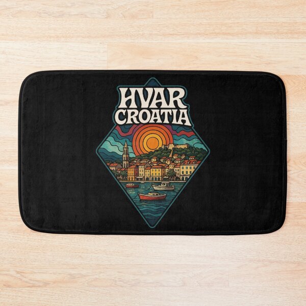 Item preview, Hvar Croatia Trippy Art Travel designed and sold by TomFrontierArt.