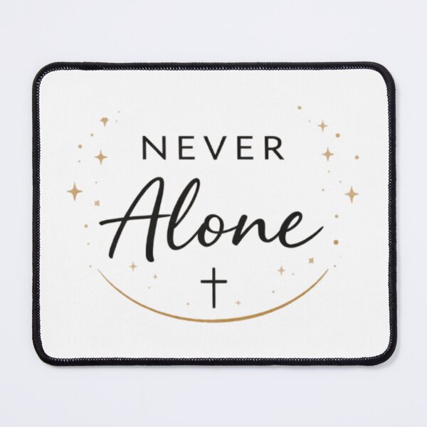 Item preview, Never Alone – Modern Christian  Faith  designed and sold by DigiWoosh.