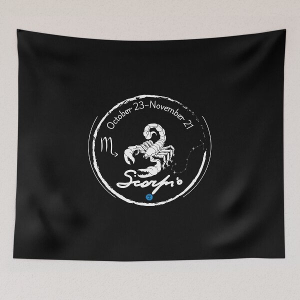 Item preview, Scorpio Zodiac Constellation Art - October 23 to November 21(White on Transparent) designed and sold by Dryden Stewart Enterprises.