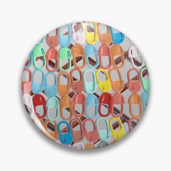 Item preview, Colorful Crochet Clips Against Chinese Screen designed and sold by hendrickssdh.