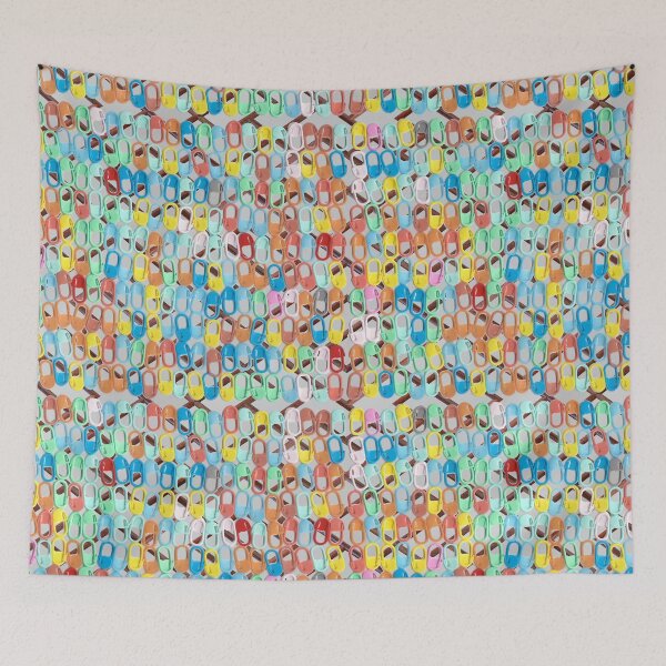 Item preview, Colorful Crochet Clips Against Chinese Screen designed and sold by hendrickssdh.