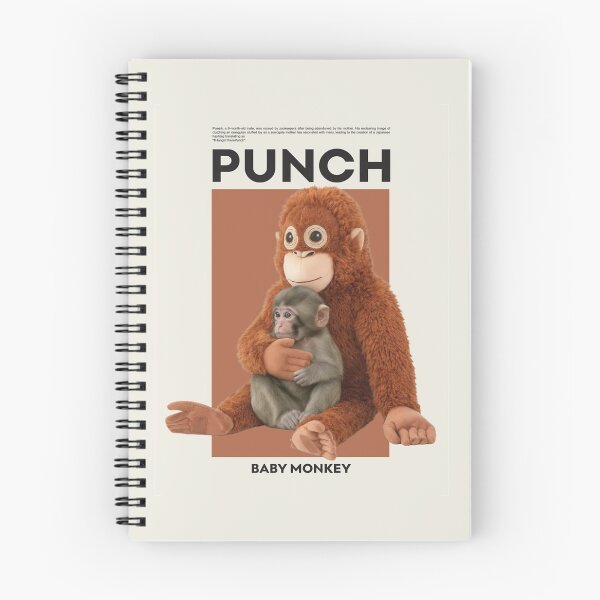 Item preview, Punch Abandoned Cute Baby Monkey Hugging Orangutan Plush Japanese Zoo designed and sold by JinxyArtistry.