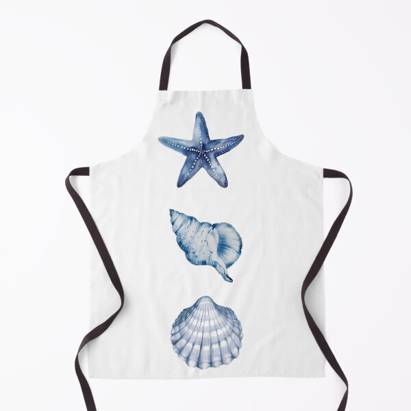 Item preview, Made for the Sea – Blue Seashell & Starfish Coastal Tee designed and sold by SurfGlitch.