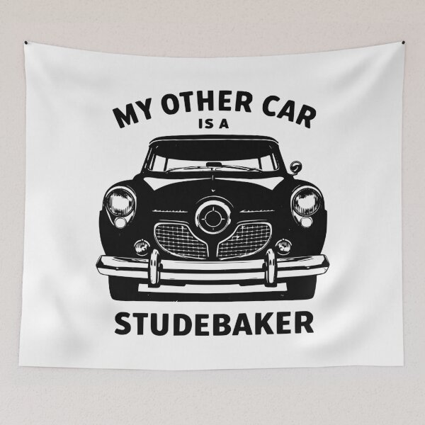 Item preview, My Other Car Is a Studebaker – Vintage American Classic Car T-Shirt (black) designed and sold by Groenendijk.