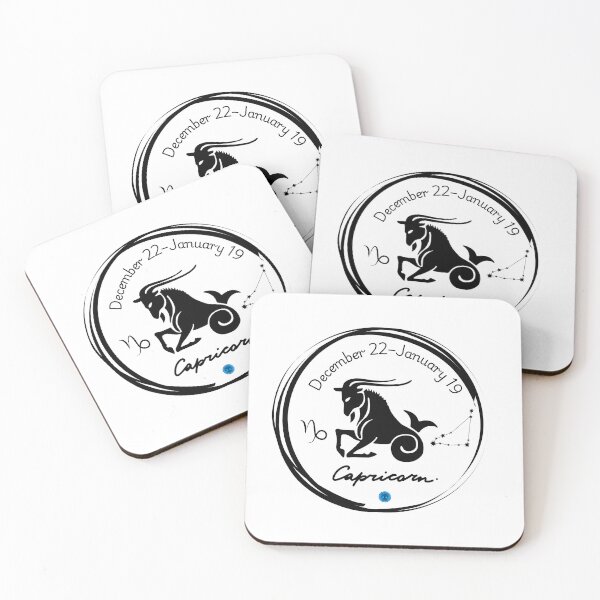 Item preview, Capricorn Zodiac Constellation Art - December 22 to January 19 (Black on Transparent) designed and sold by Dryden Stewart Enterprises.
