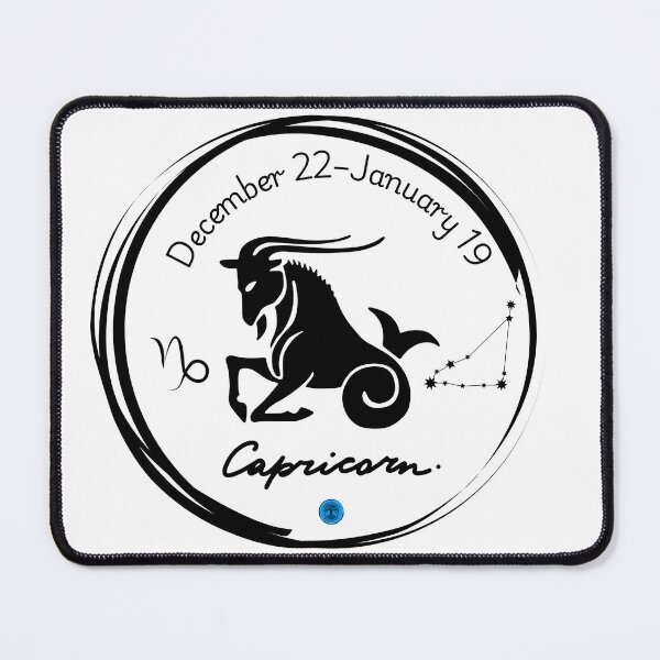 Item preview, Capricorn Zodiac Constellation Art - December 22 to January 19 (Black on Transparent) designed and sold by Dryden Stewart Enterprises.