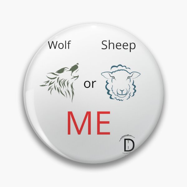 Item preview, Wolf or Sheep Me-Minimalist Identity Dilemma designed and sold by TheItaliandilemma.