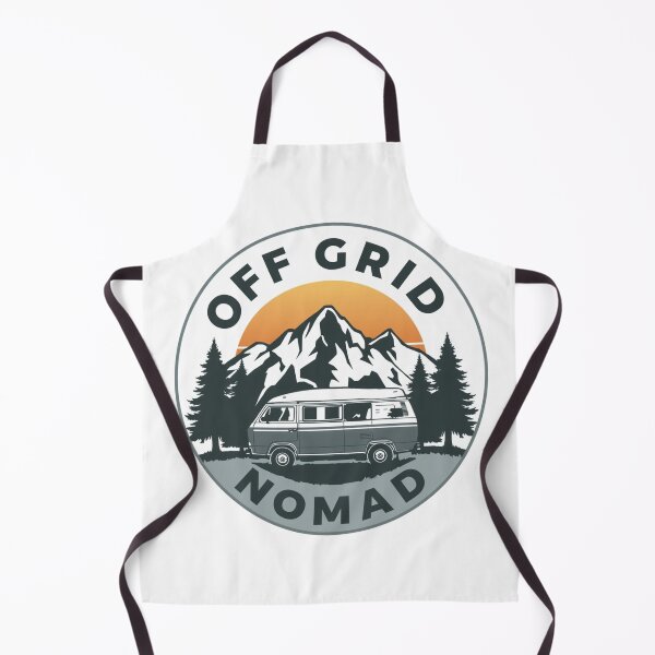 Item preview, OFF GRID NOMAD Camper Van – Retro Van Life Adventure Logo, Mountain Camping Graphic, Outdoor Nomad Lifestyle  designed and sold by HOODYBUDSTYLES.