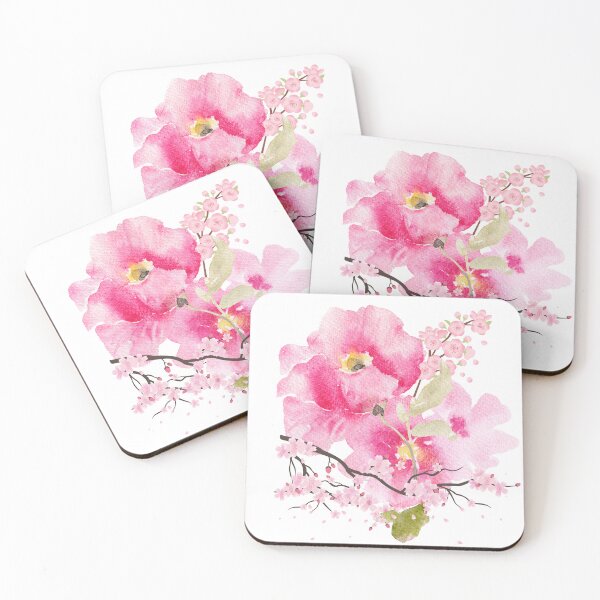 Item preview, Amazing pink flowers designed and sold by esao.
