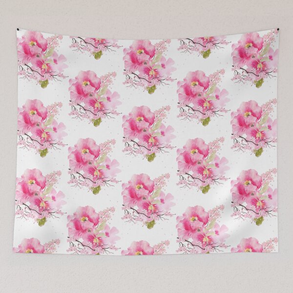 Item preview, Amazing pink flowers designed and sold by esao.