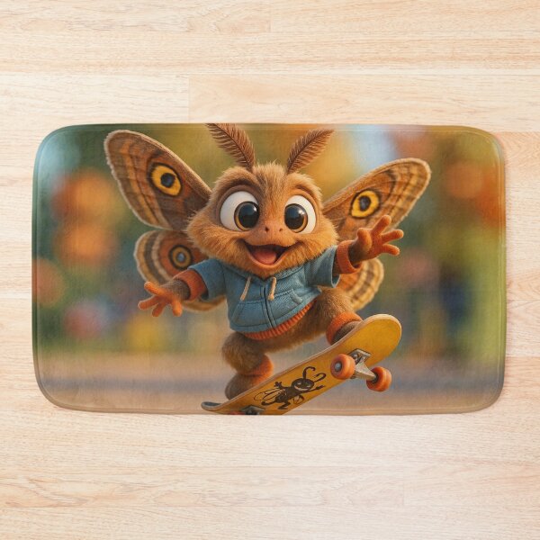 Item preview, Skater Polyphemus Moth designed and sold by Sillytoe.