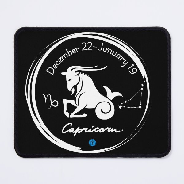 Item preview, Capricorn Zodiac Constellation Art - December 22 to January 19 (White on Transparent) designed and sold by Dryden Stewart Enterprises.