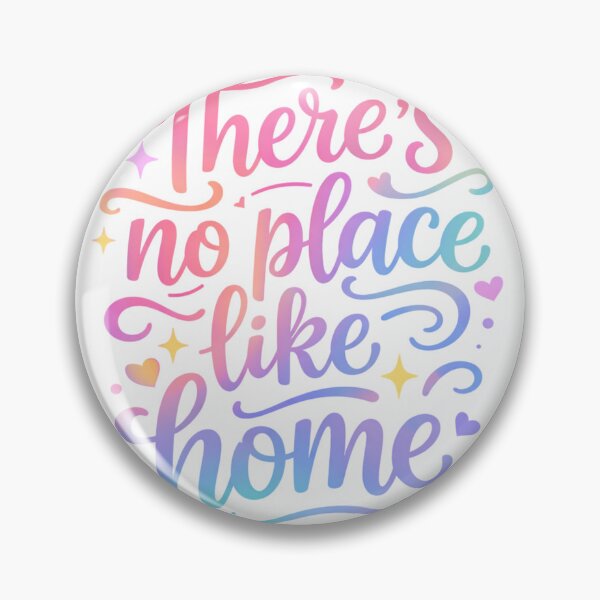 Item preview, There’s No Place Like Home Cute Pastel Inspirational Typography Art designed and sold by YK SHOP.