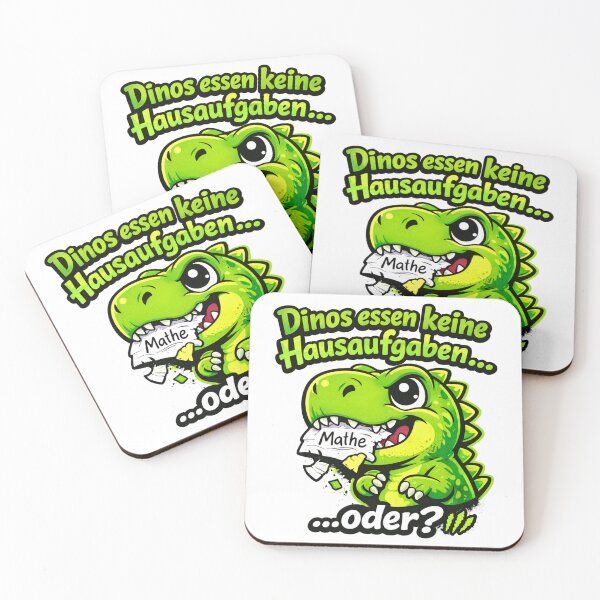 Item preview, Cool Dino - Dinosaurs don't eat homework (green) designed and sold by AleKon.