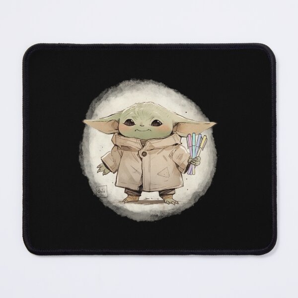 Item preview, BABY YODA WITH GEL PENS designed and sold by LIS AND MELIVERSO.