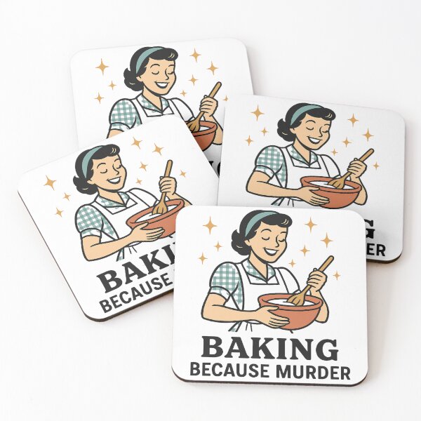 Item preview, Funny Sarcastic Kitchen - Baking Because Murder Is Wrong designed and sold by ZBIFBOUETLA.
