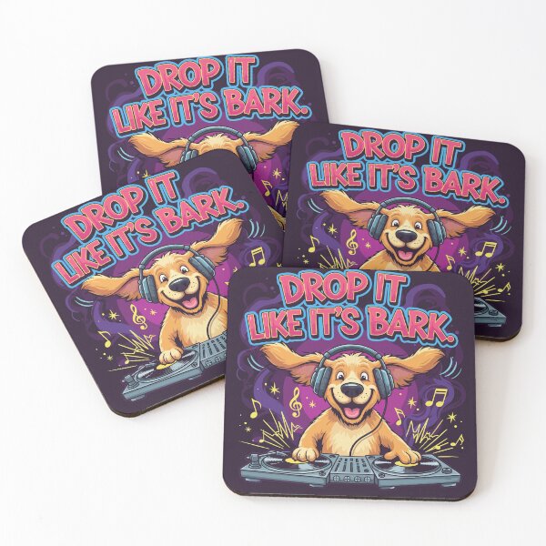 Item preview, Drop It Like It's Bark DJ Dog designed and sold by SillyPawsStudio.