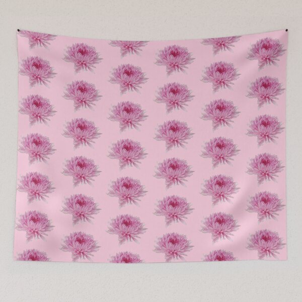Item preview, pink chrysanthemum flower  designed and sold by inainart.