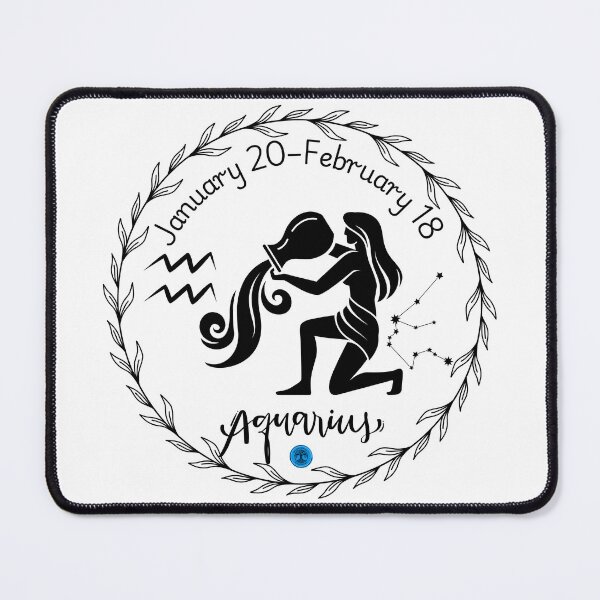 Item preview, Aquarius Zodiac Constellation Art - January 20 to February 18 (Black on Transparent) designed and sold by Dryden Stewart Enterprises.
