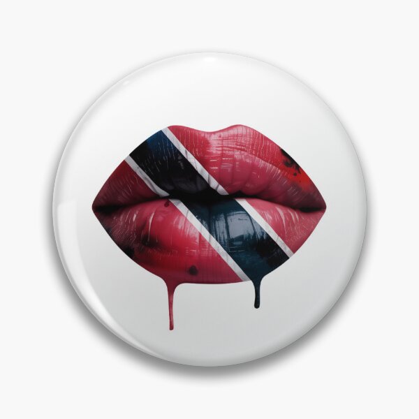 Item preview, Trinidad and Tobago Flag Lips – Bold Caribbean Pride Art designed and sold by WHDProduction45.