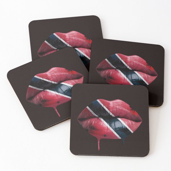 Item preview, Trinidad and Tobago Flag Lips – Bold Caribbean Pride Art designed and sold by WHDProduction45.