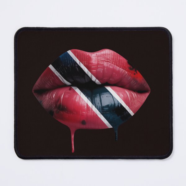 Item preview, Trinidad and Tobago Flag Lips – Bold Caribbean Pride Art designed and sold by WHDProduction45.