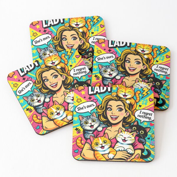 Item preview, Crazy Cat Lady Pop Art designed and sold by RetroRespect.