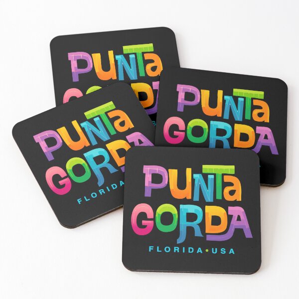 Item preview, Punta Gorda Florida Retro Tropical Design designed and sold by Futurebeachbum.