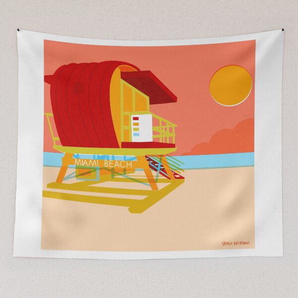 Item preview, Miami Beach Rose designed and sold by Staci Wolfson Art & Design.